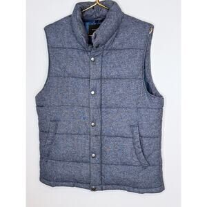 Banana Republic Heather Blue Quilted Puffer Vest Size M